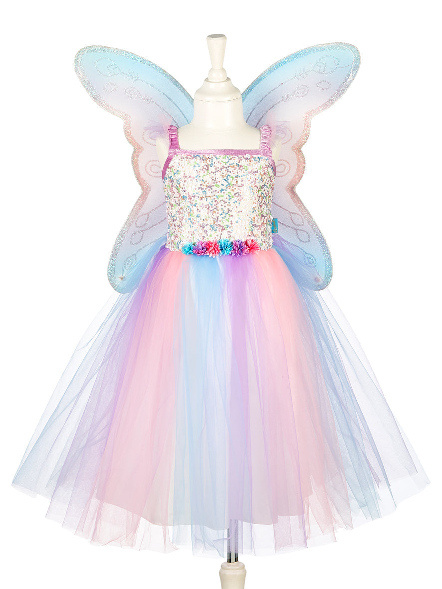 fairy dress for girls Felicity Fairy Costume Dress and Wings Set (pink & blue) 5-7 years