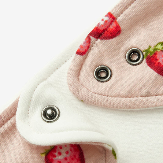 Strawberry Organic Cotton Kerchief Bib