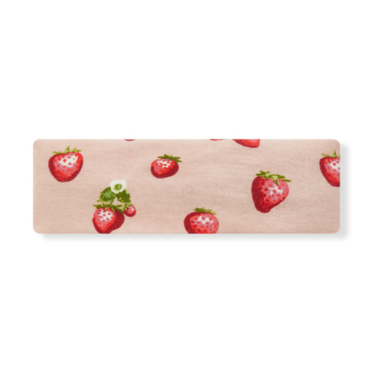 Strawberry Organic Cotton Knotted Headband