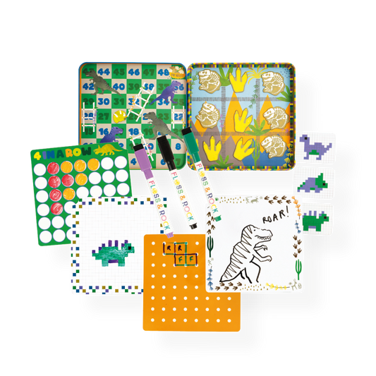 Magnetic Fun & Games Tin - Dinosaur