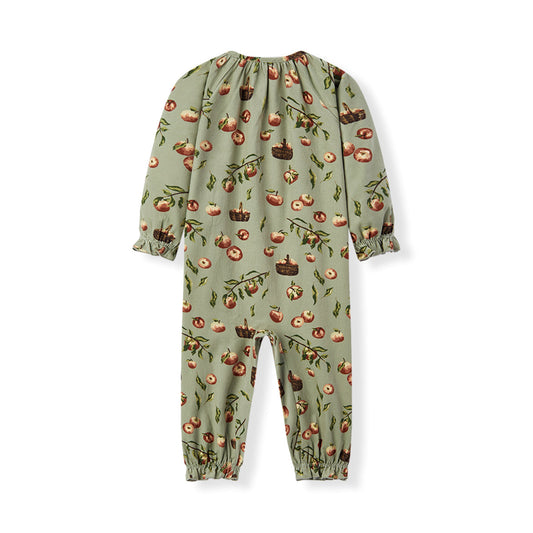 Apple Orchard Corduroy Ruffle Snap Jumper