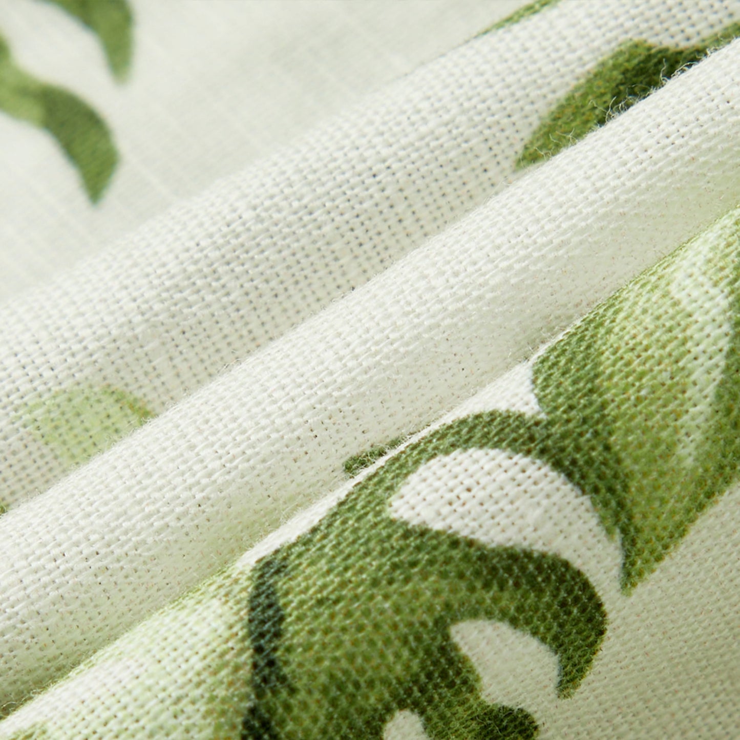 Island Leaf Linen Tiered Dress