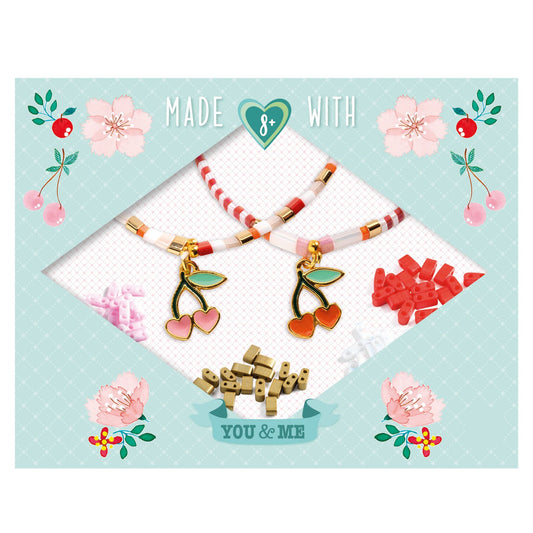 Jewelry Kit: Tila and Cherries Beads