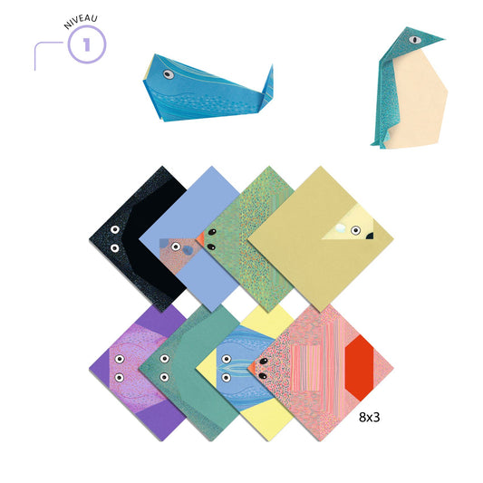 Polar Animals Origami Paper Craft Kit