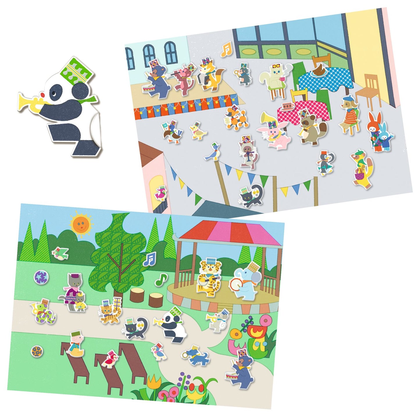 Repositionable Stickers - Fanfare Thick Stickers