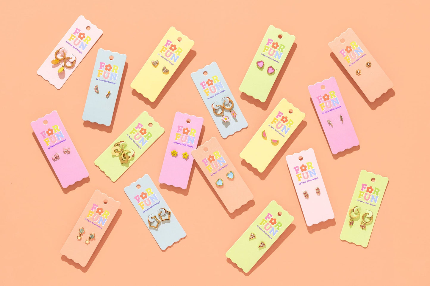 For Fun - Heidi Star Huggie Earrings