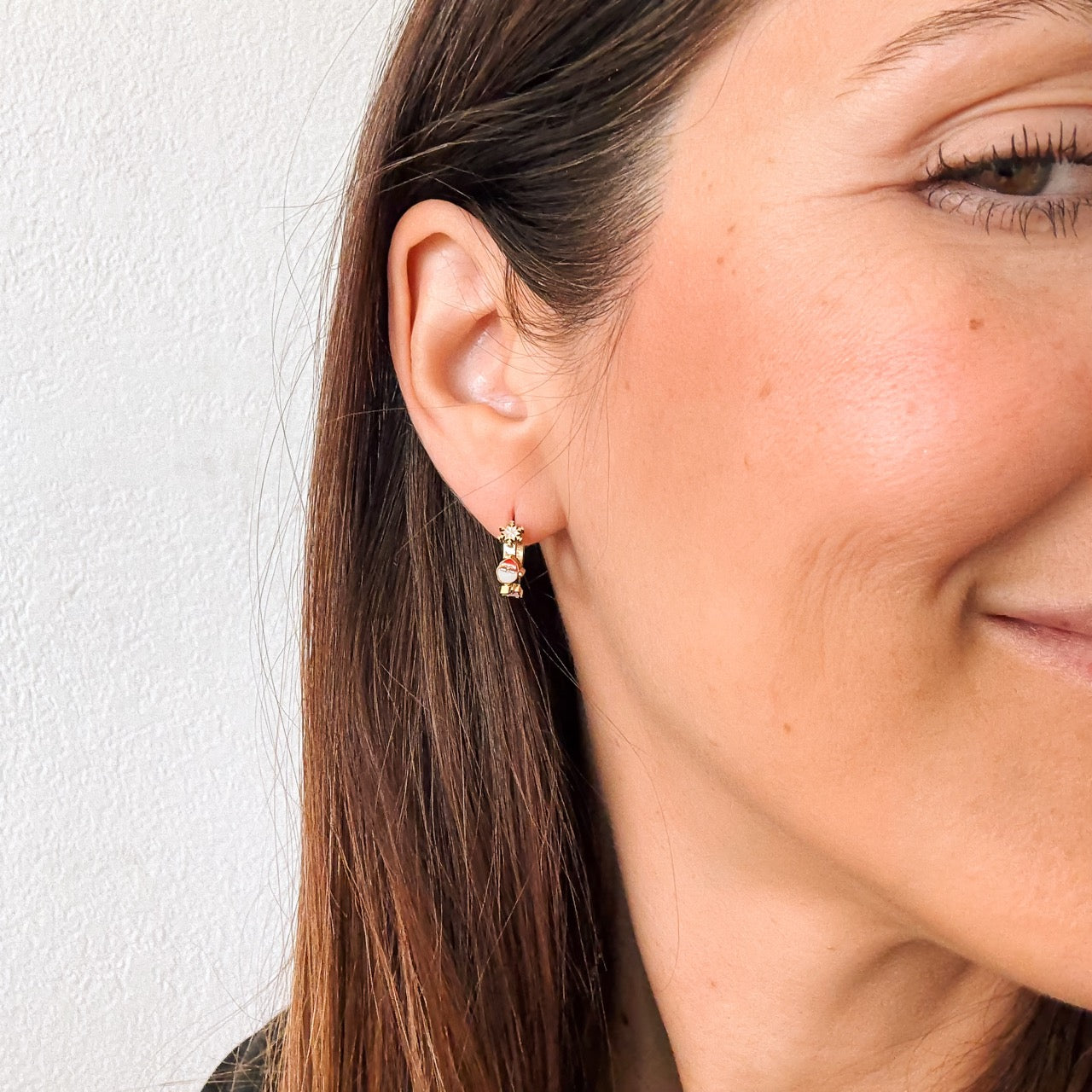 Christmas 3D Huggie Hoop Earrings