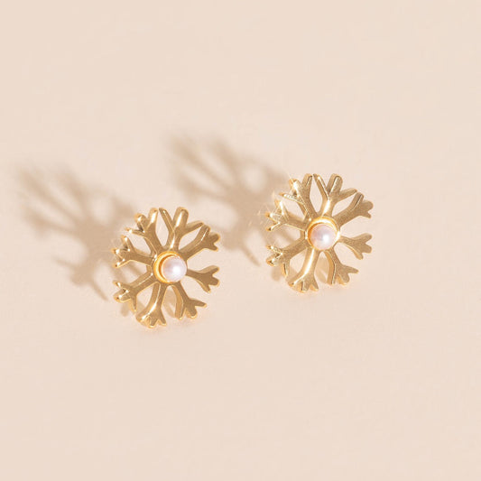 Snowflake Stud Earrings