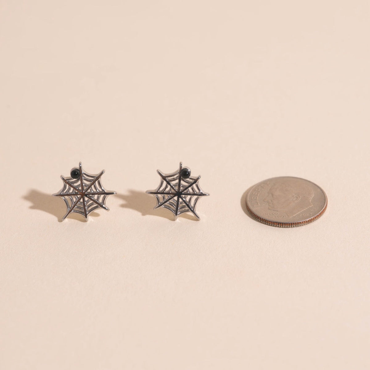Spider Web Stud Earrings