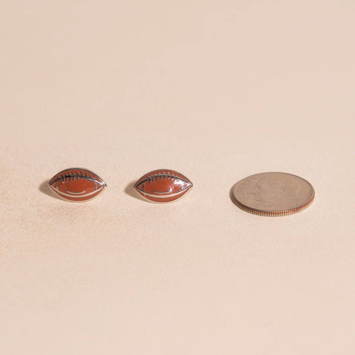 Football Stud Earrings