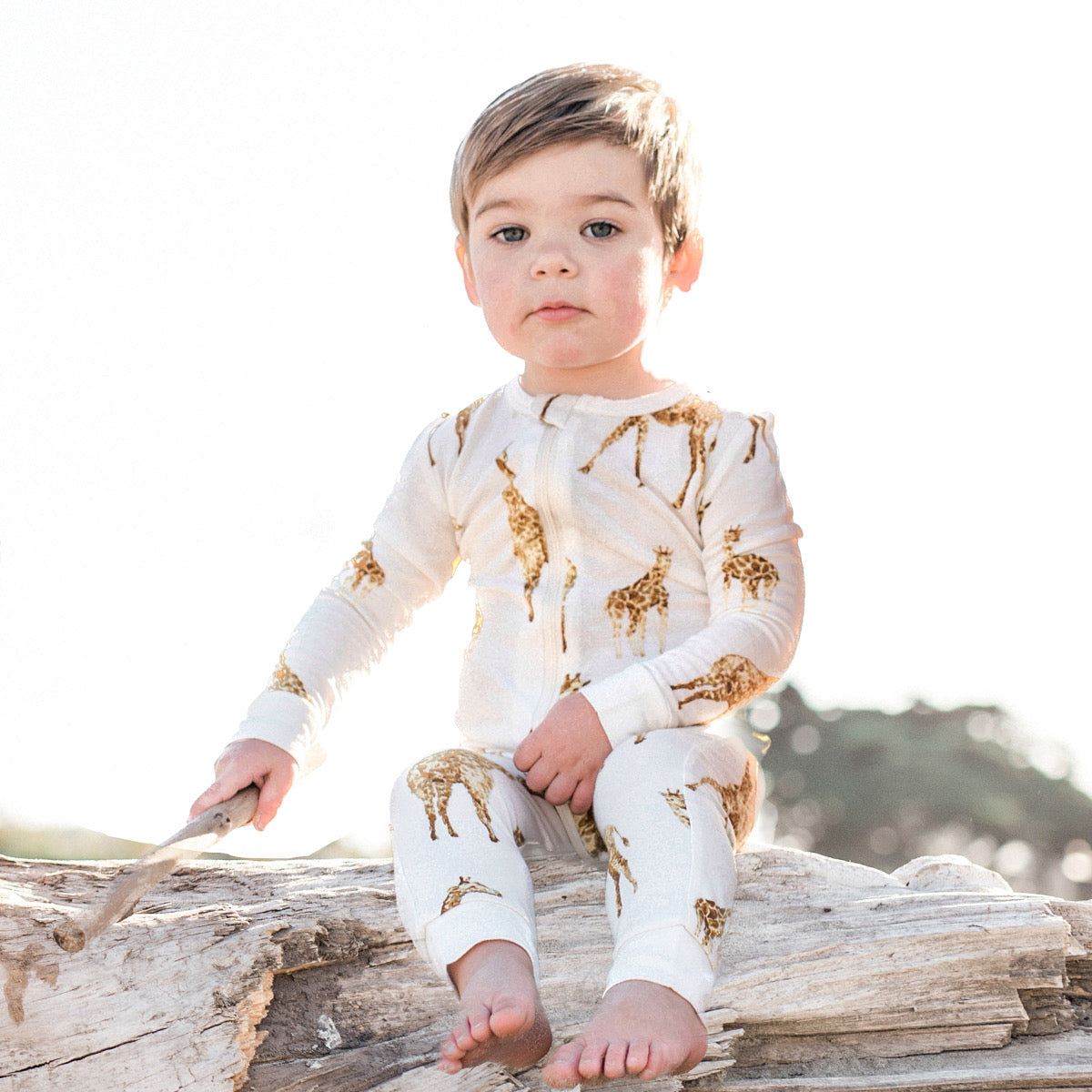 Valais Sheep Bamboo Zipper Pajama