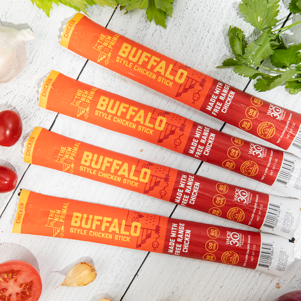 Buffalo Style All-Natural Chicken Meat Sticks, Zero Sugar - Margot's Mercantile