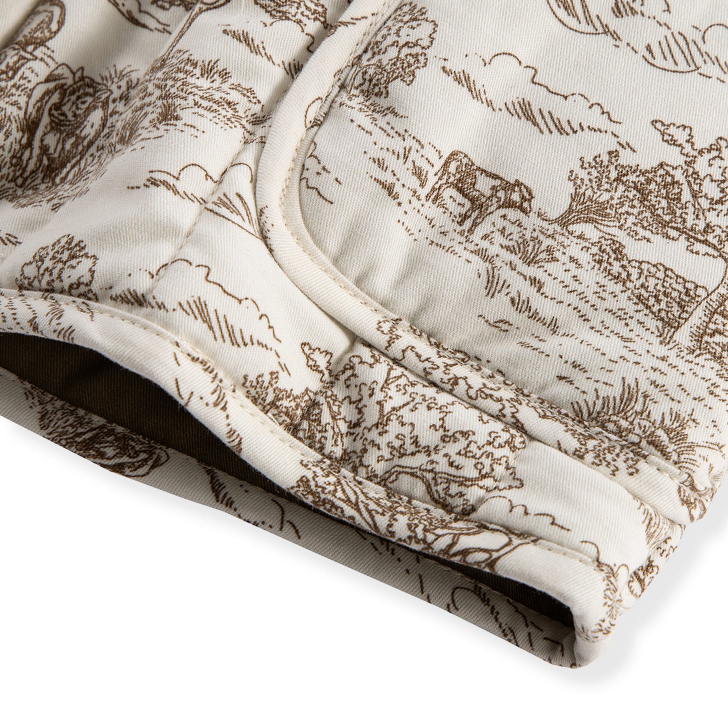 Country Toile Quilted Vest