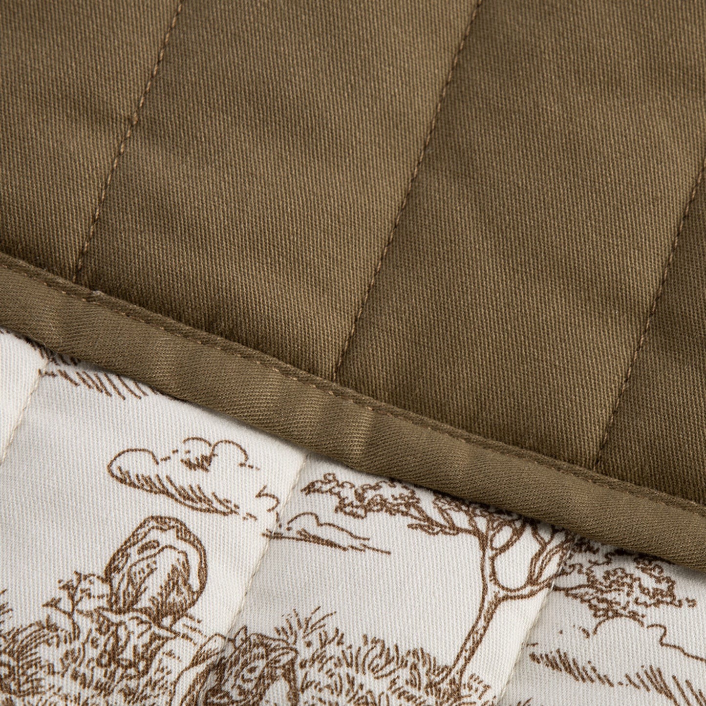 Country Toile Quilted Vest