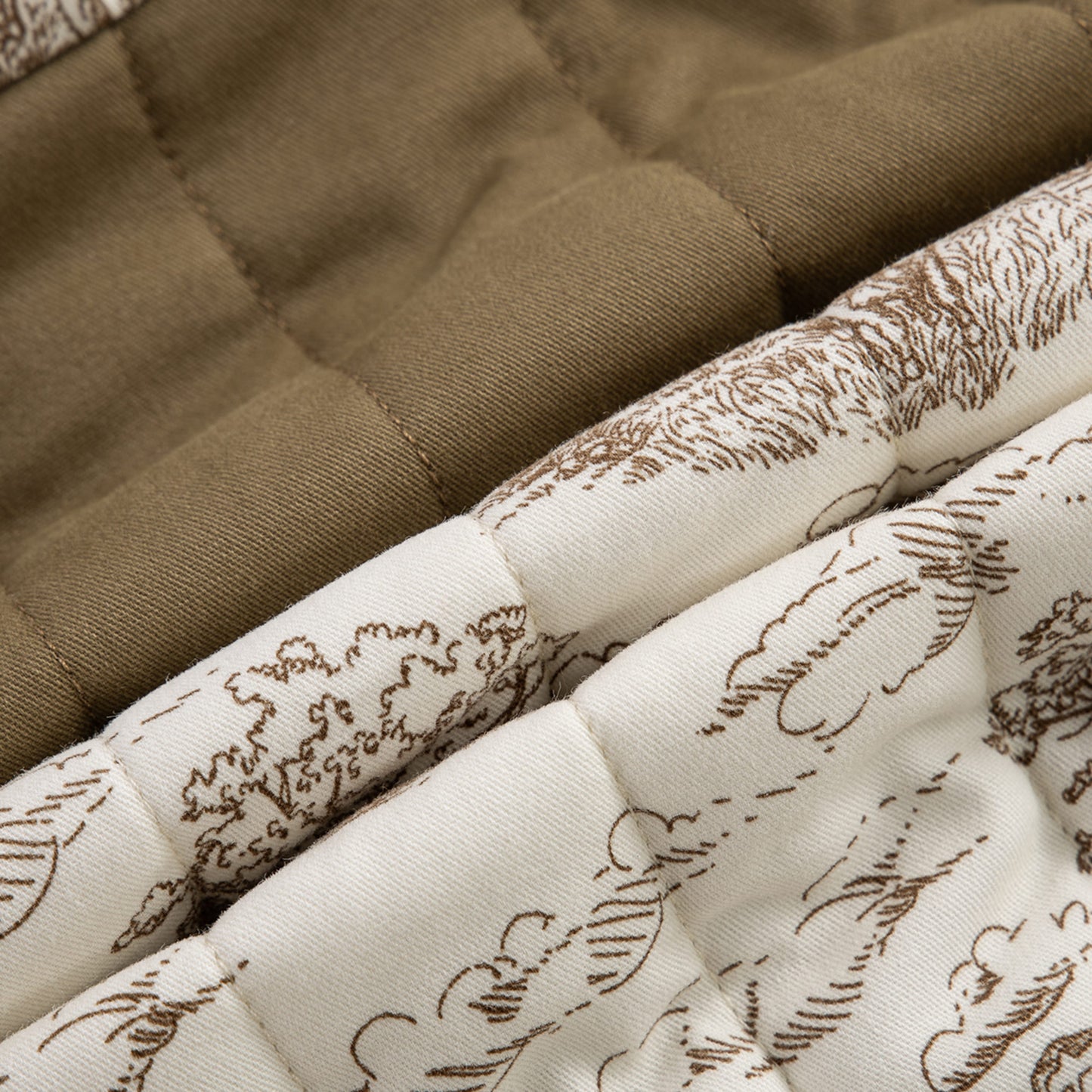 Country Toile Quilted Vest