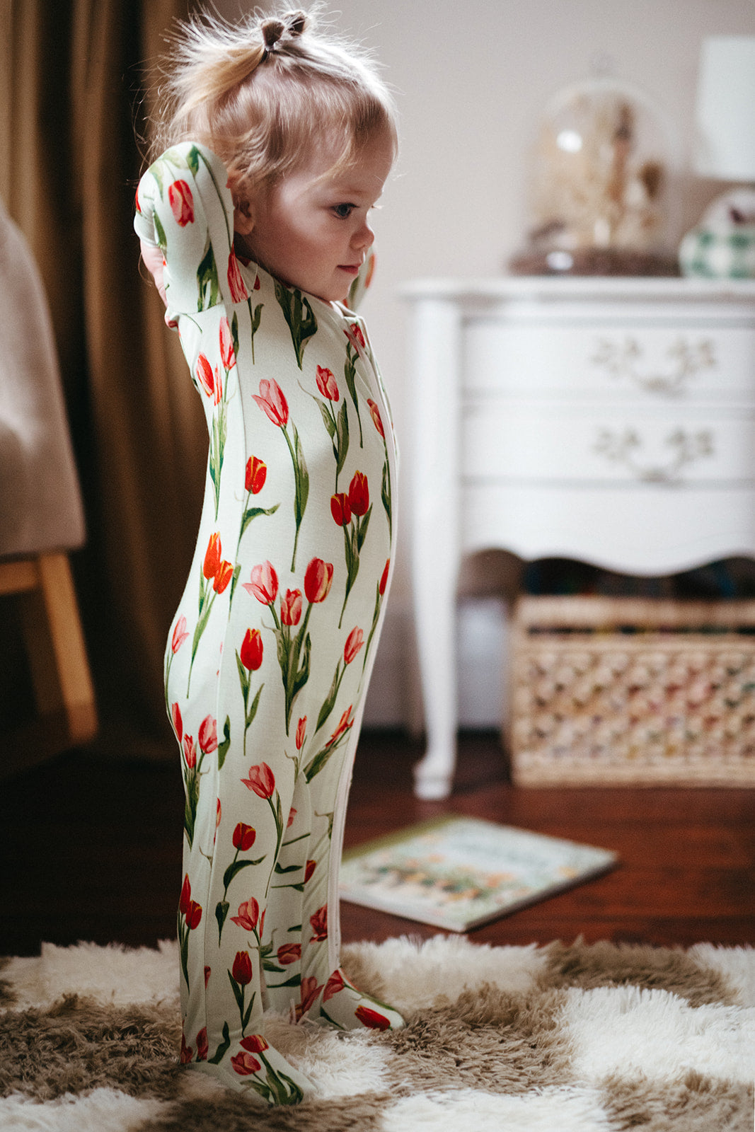 Tulip Luxe Stretch Zipper Footed Romper