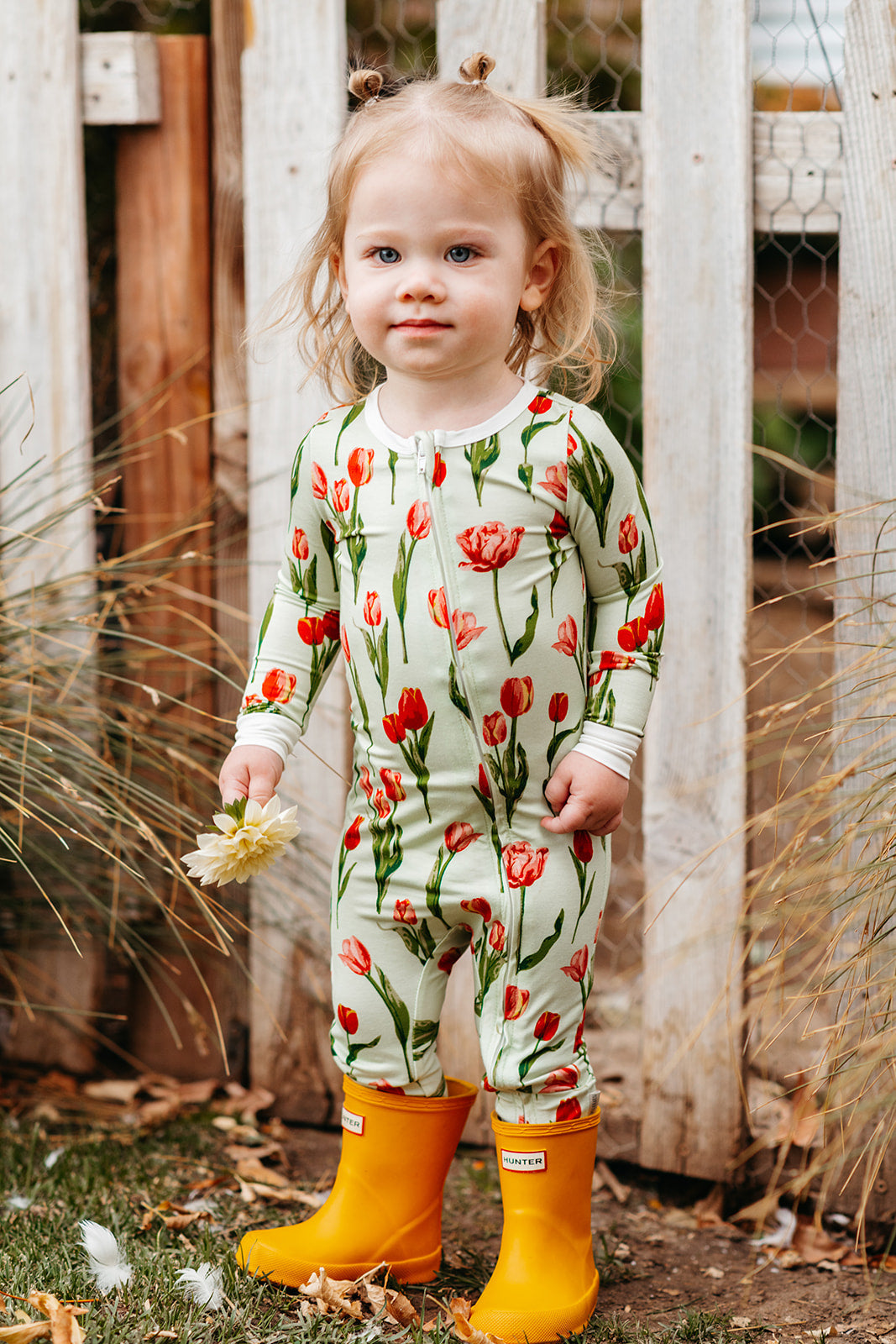 Tulip Luxe Stretch Zipper Footed Romper