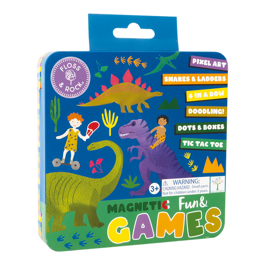 Magnetic Fun & Games Tin - Dinosaur