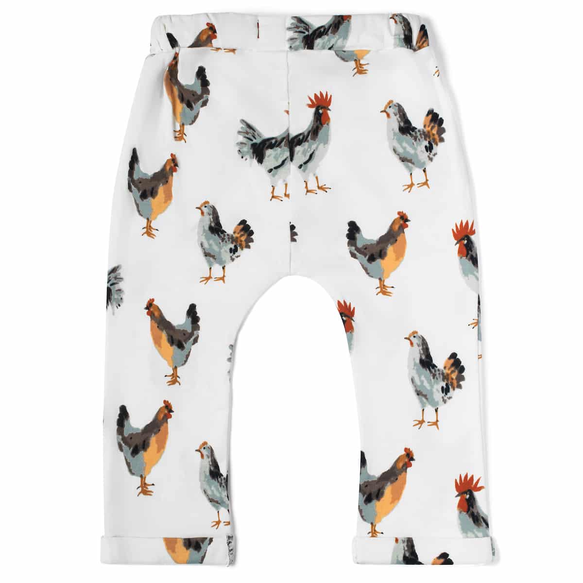 Chicken Organic Cotton Baby Jogger Pants