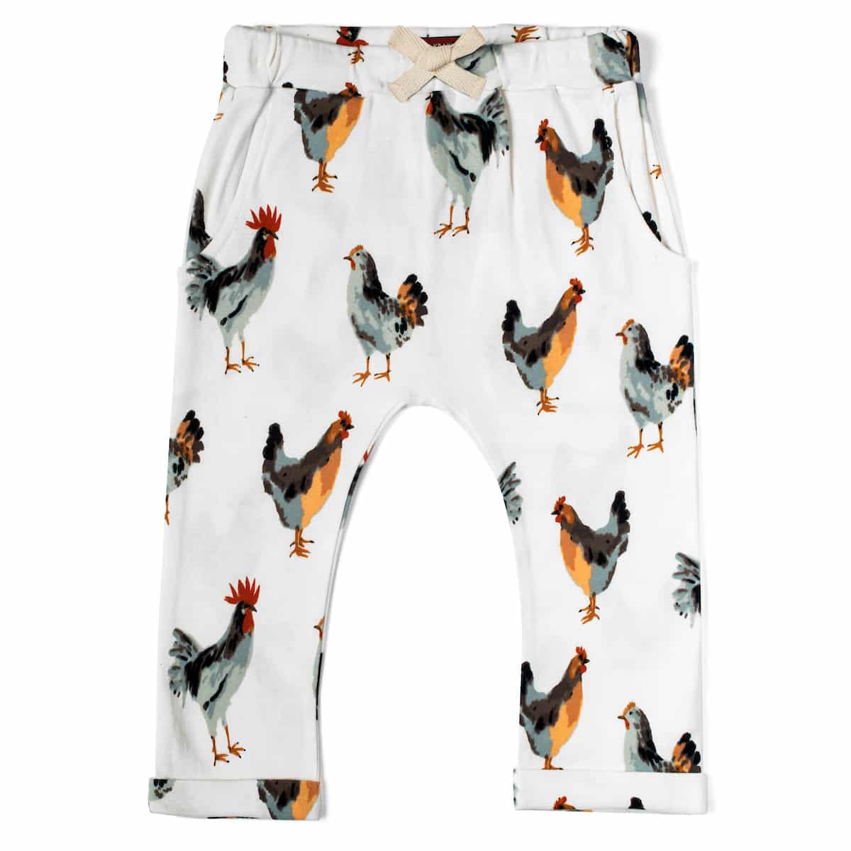 Chicken Organic Cotton Baby Jogger Pants