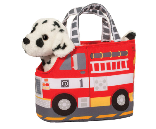 Fire Truck Pet Sak w/ Dalmatian