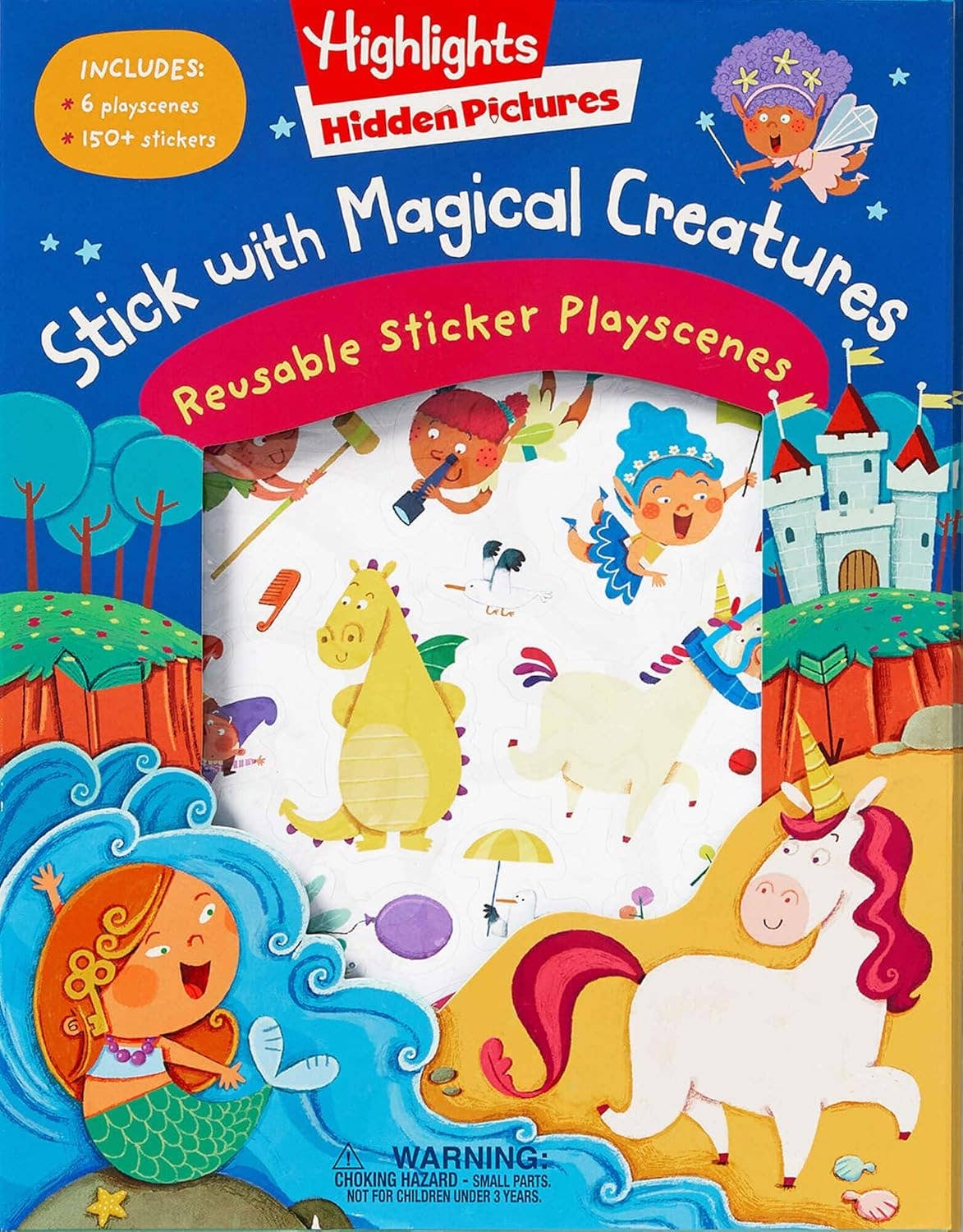 Stick with Magical Creatures Reusable Sticker Playscenes
