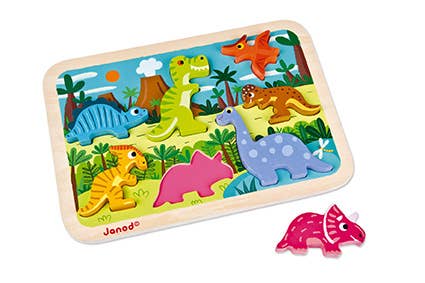 CHUNKY PUZZLE | DINOSAURS | 7 STAND-ALONE PIECES