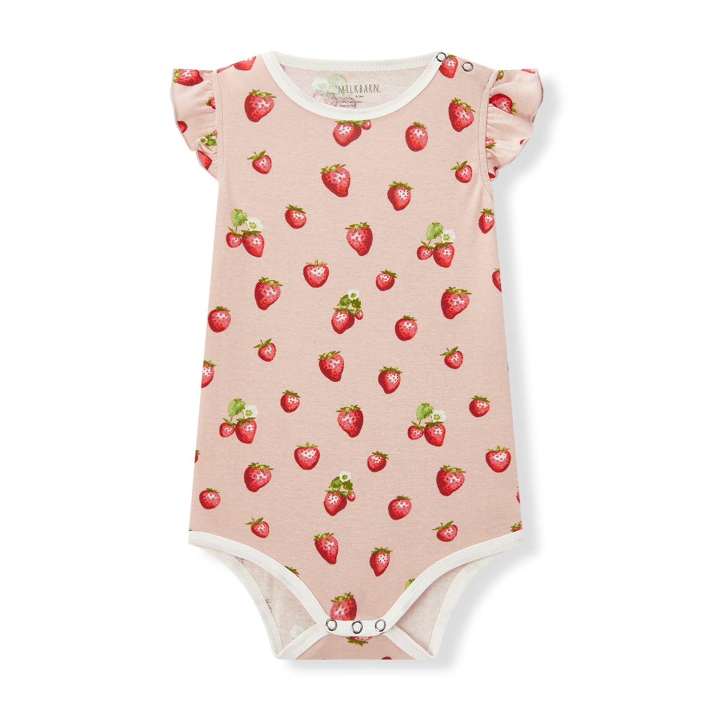 Strawberry Organic Cotton Ruffle One Piece