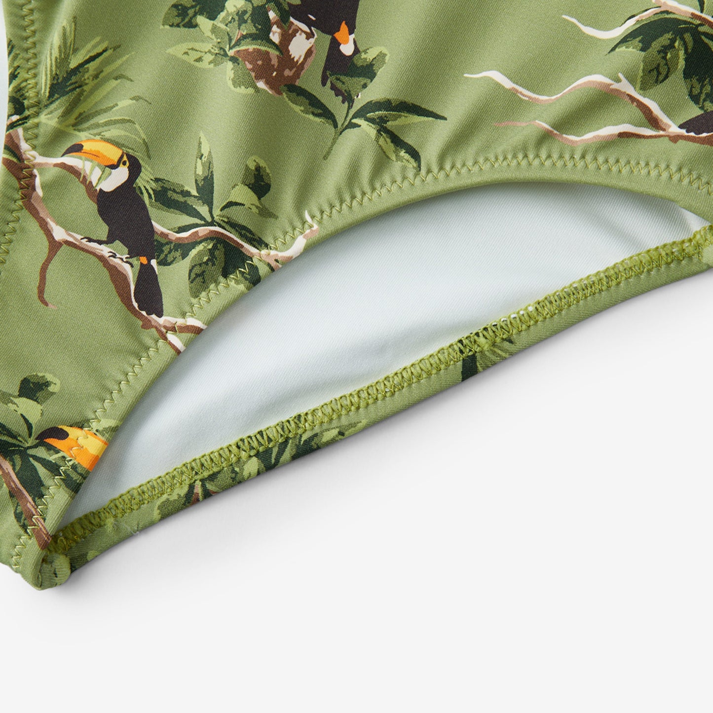 Toucan Ruffle Square Neck Swimsuit