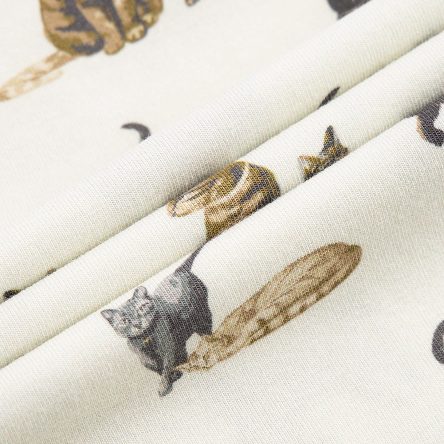Cat Cotton Stretch Long Sleeve One Piece