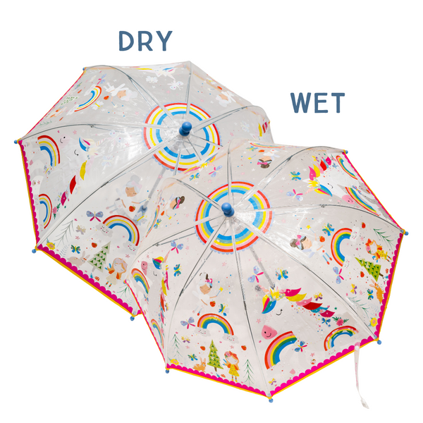 Rainbow Fairy Transparent Color Changing Umbrella - Margot's Mercantile