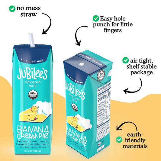 Banana Cream Pie Flavored Milk Boxes