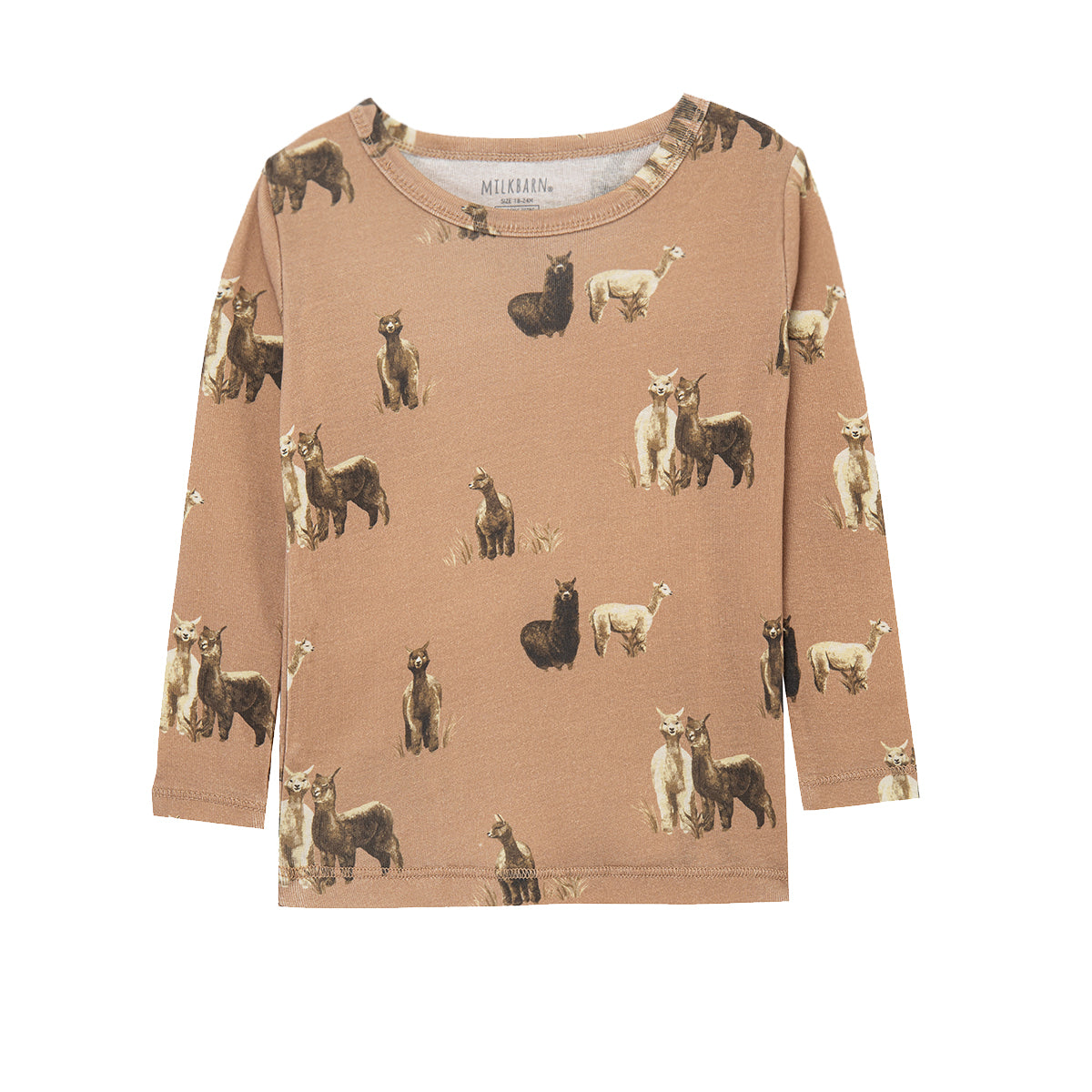 Alpaca Organic Cotton Long Sleeve Two Piece Pajama Set