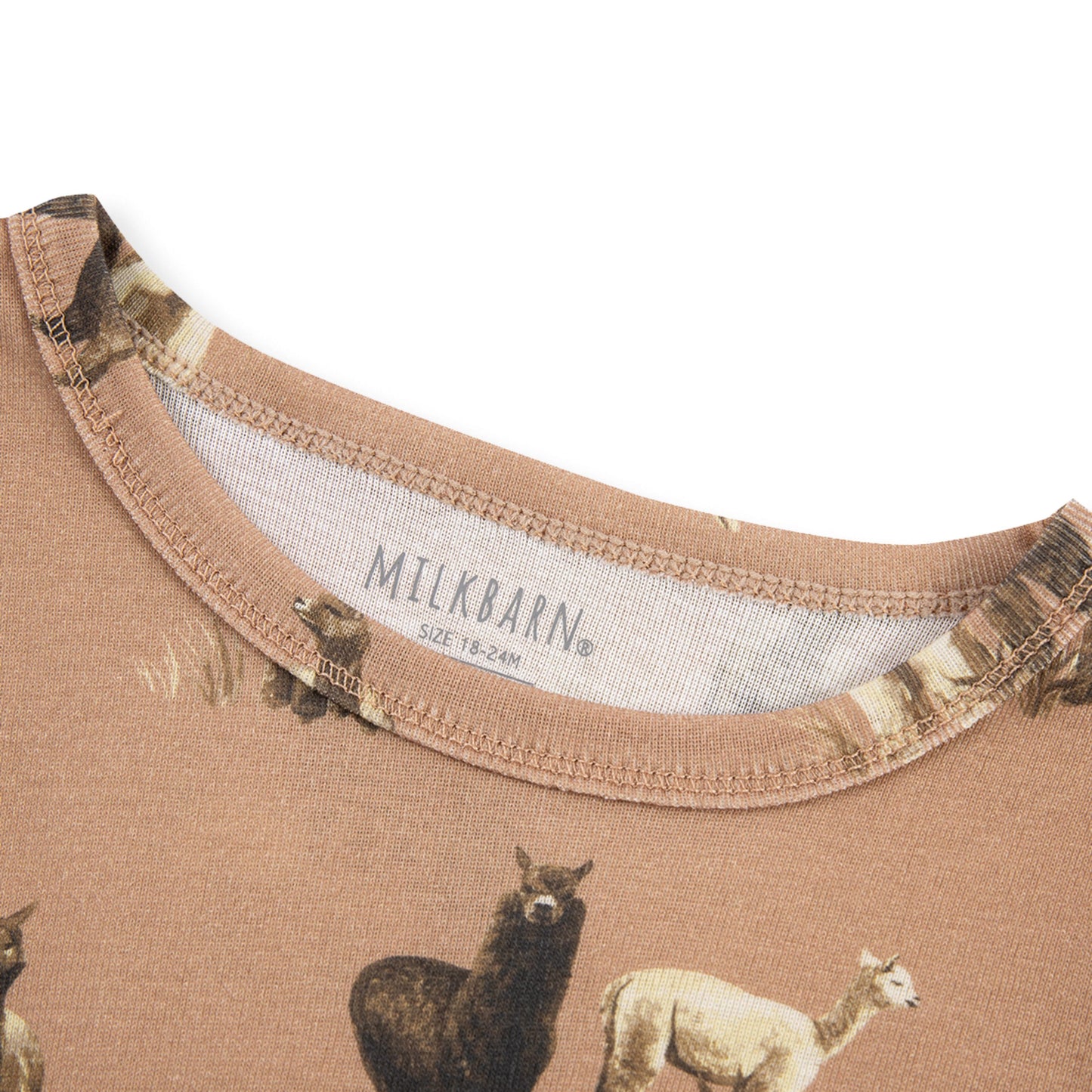 Alpaca Organic Cotton Long Sleeve Two Piece Pajama Set