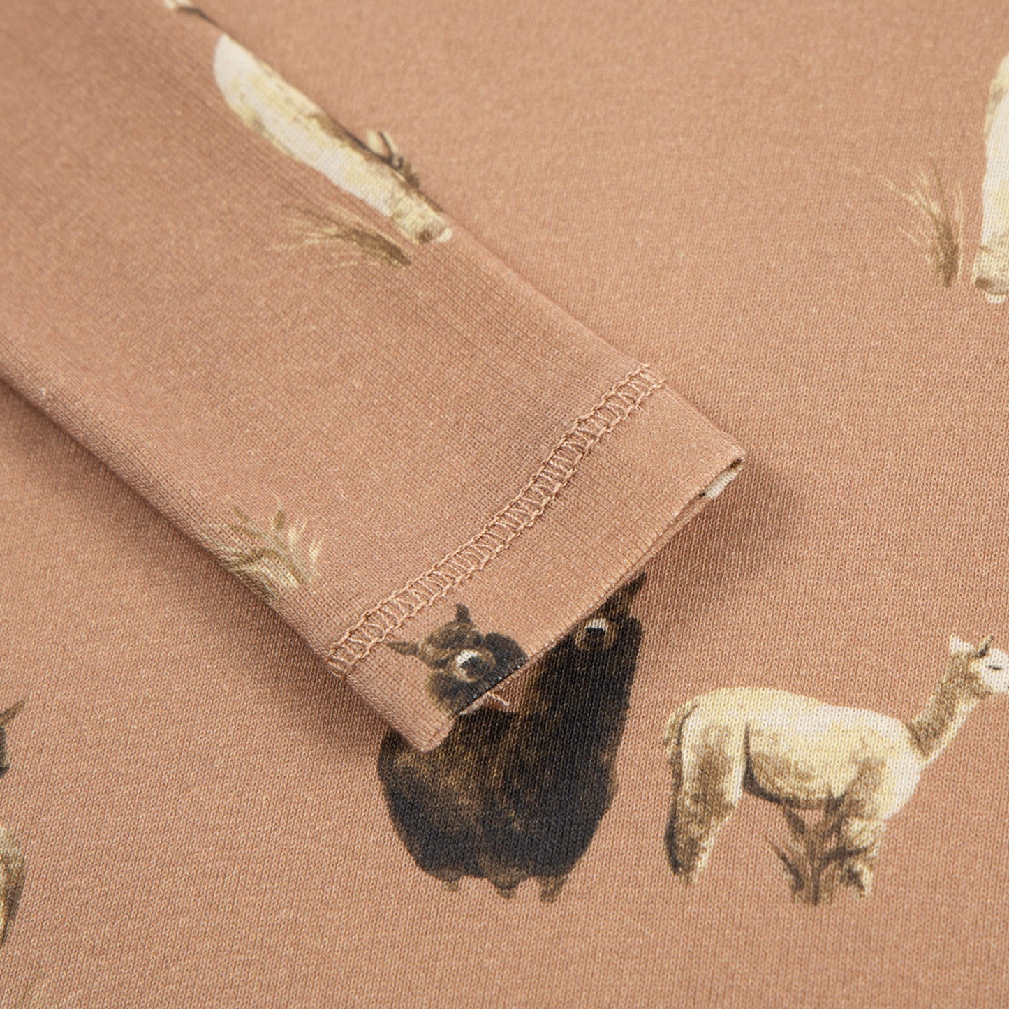 Alpaca Organic Cotton Long Sleeve Two Piece Pajama Set