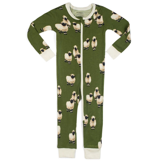Valais Sheep Bamboo Zipper Pajama