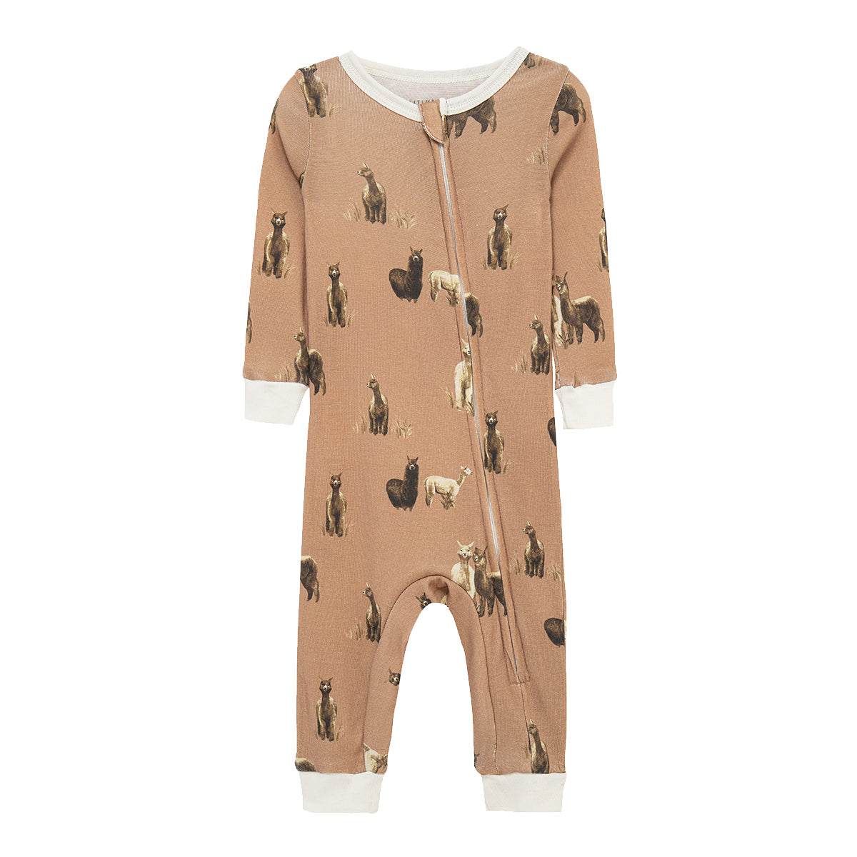 Alpaca Organic Cotton Zipper Pajama