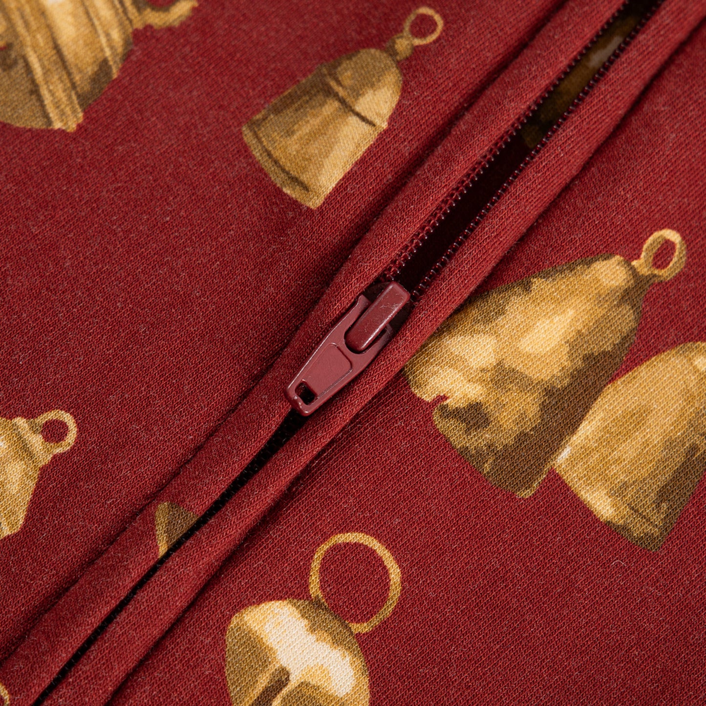 Vintage Bell Brushed Zipper Pajama