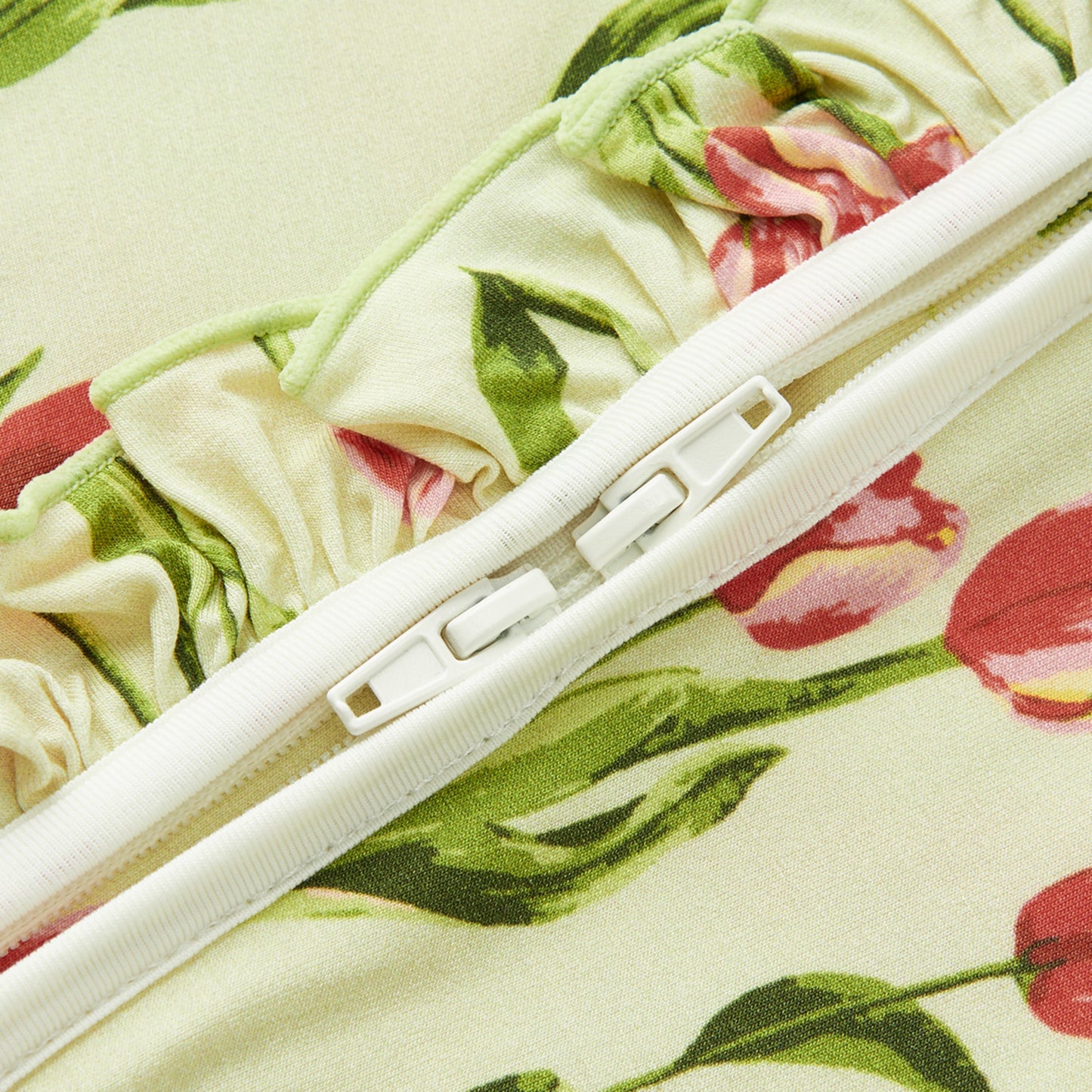 Tulip Luxe Stretch Ruffle Footed Romper