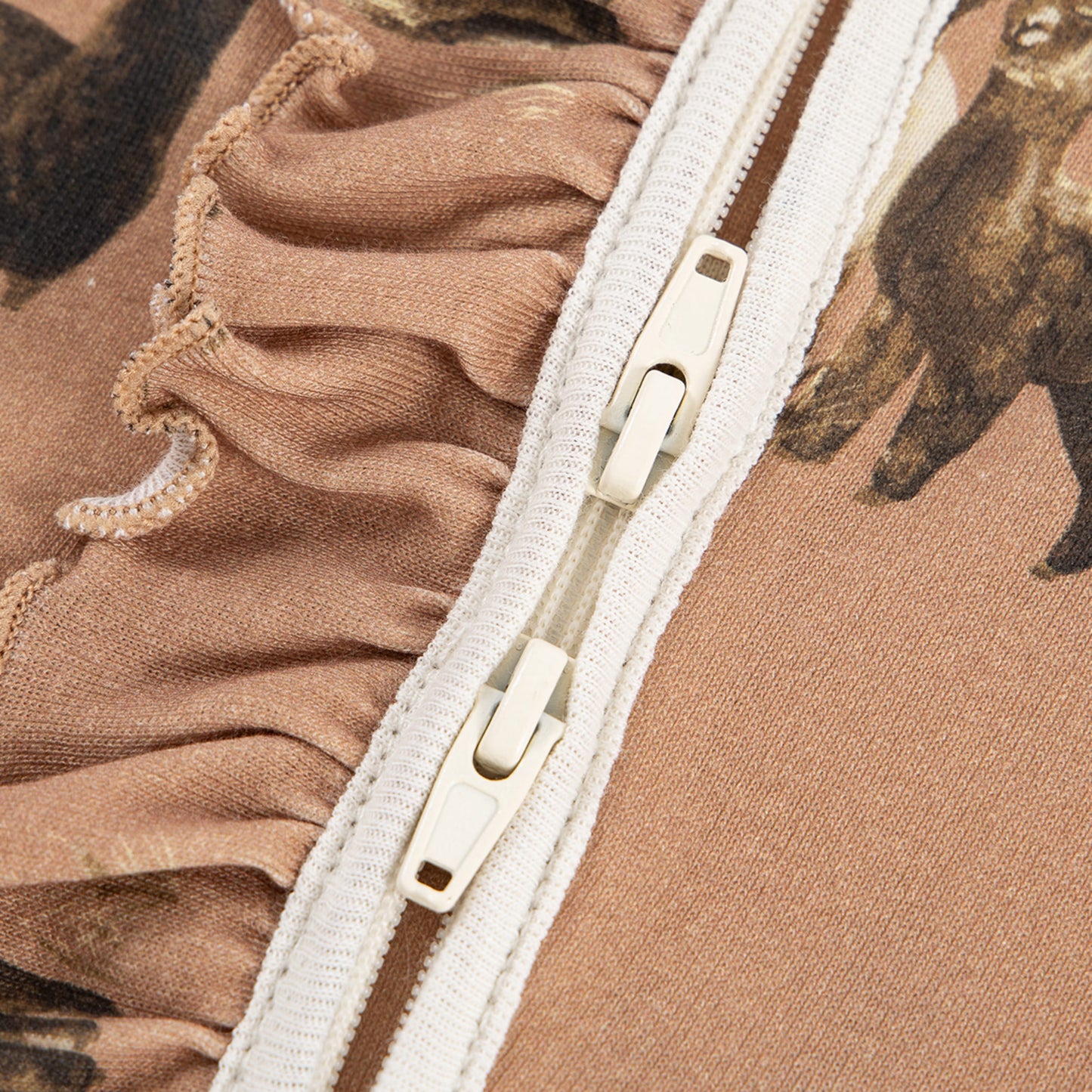 Alpaca Organic Cotton Ruffle Footed Romper