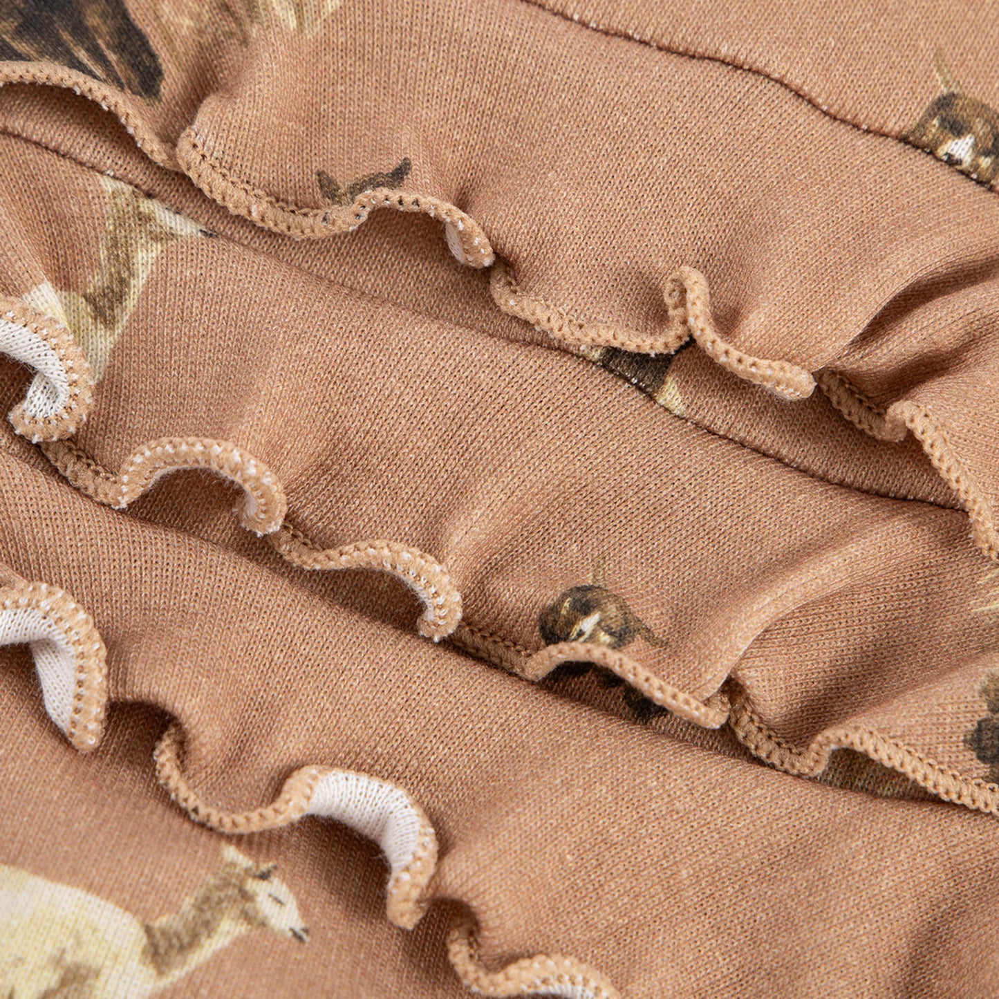 Alpaca Organic Cotton Ruffle Footed Romper