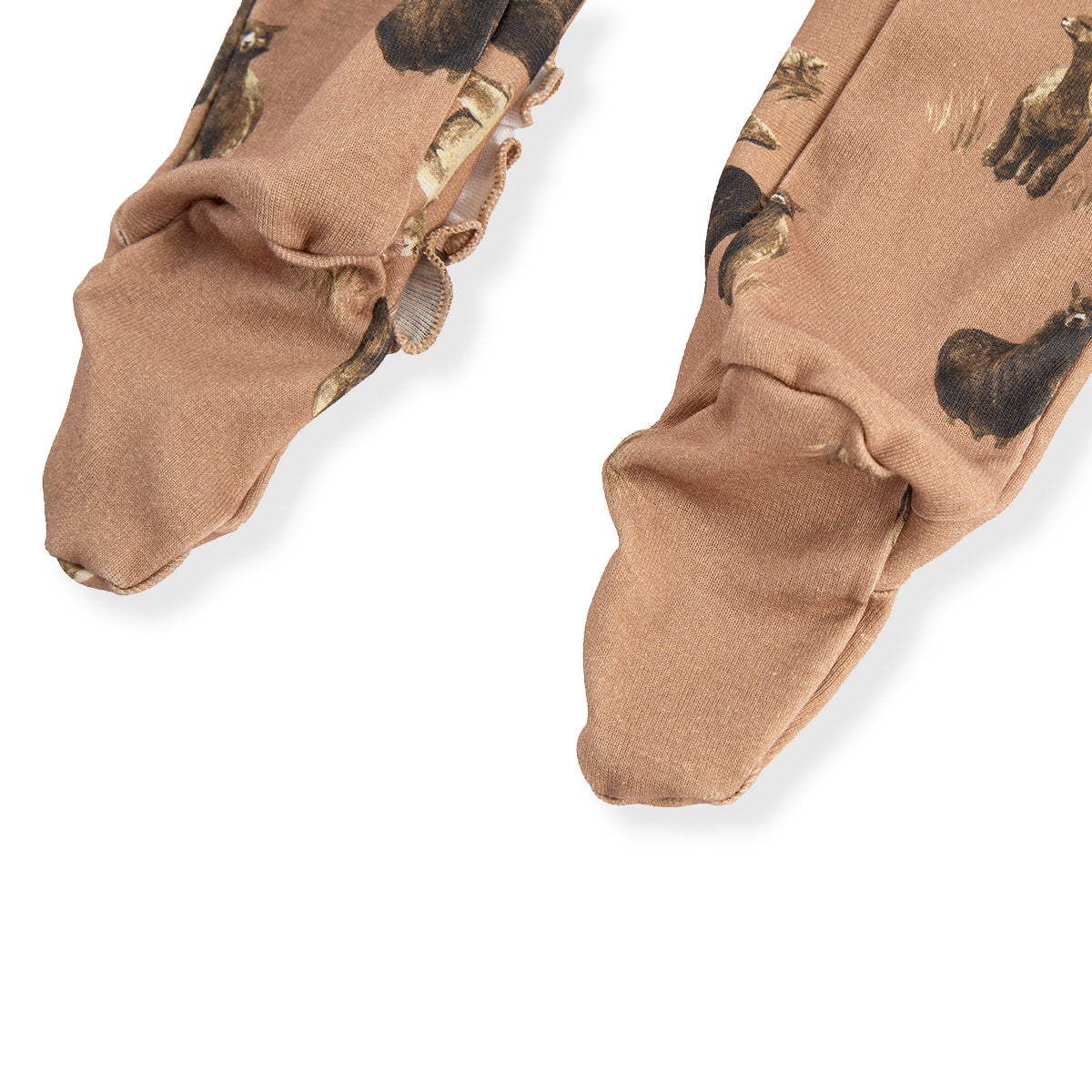 Alpaca Organic Cotton Ruffle Footed Romper