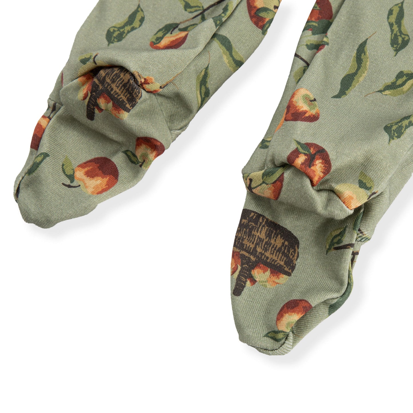 Apple Orchard Organic Cotton Zipper Footed Romper