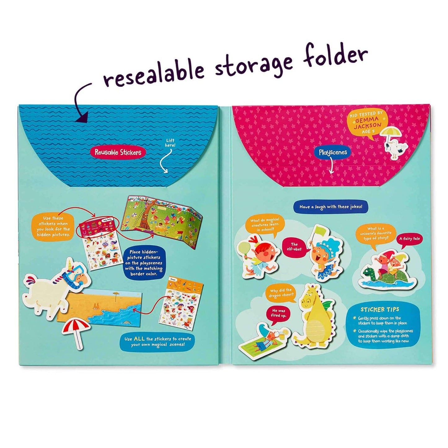 Stick with Magical Creatures Reusable Sticker Playscenes