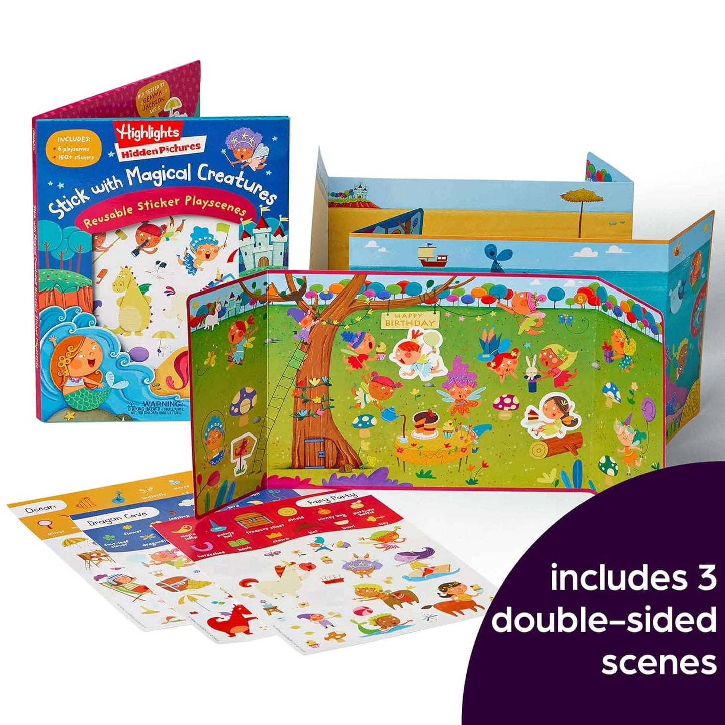 Stick with Magical Creatures Reusable Sticker Playscenes