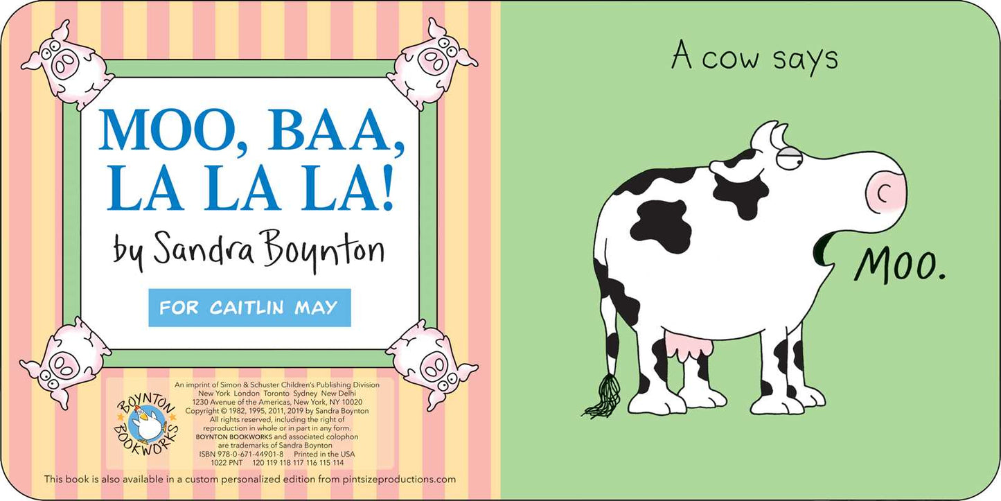 Moo, Baa, La La La! by Sandra Boynton: Board Books
