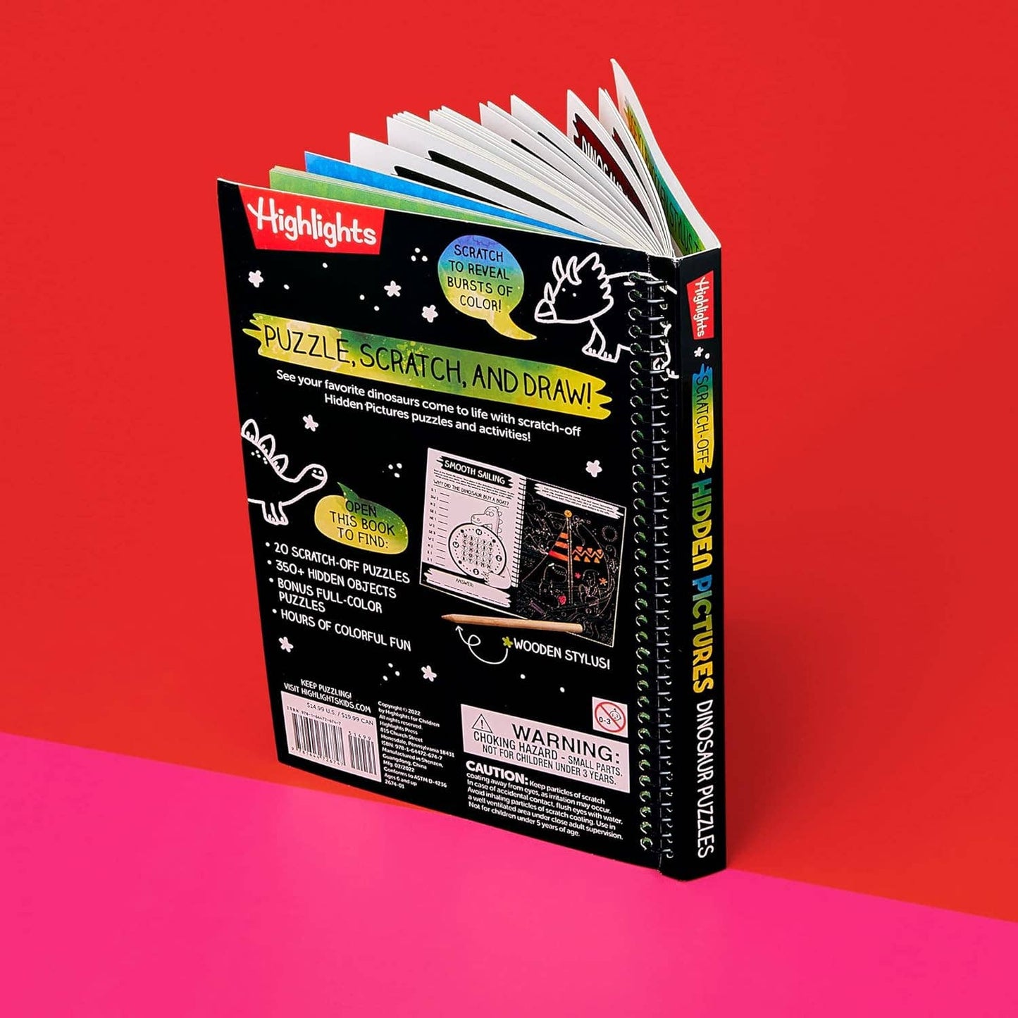 Scratch-Off Hidden Pictures Dinosaur Puzzles