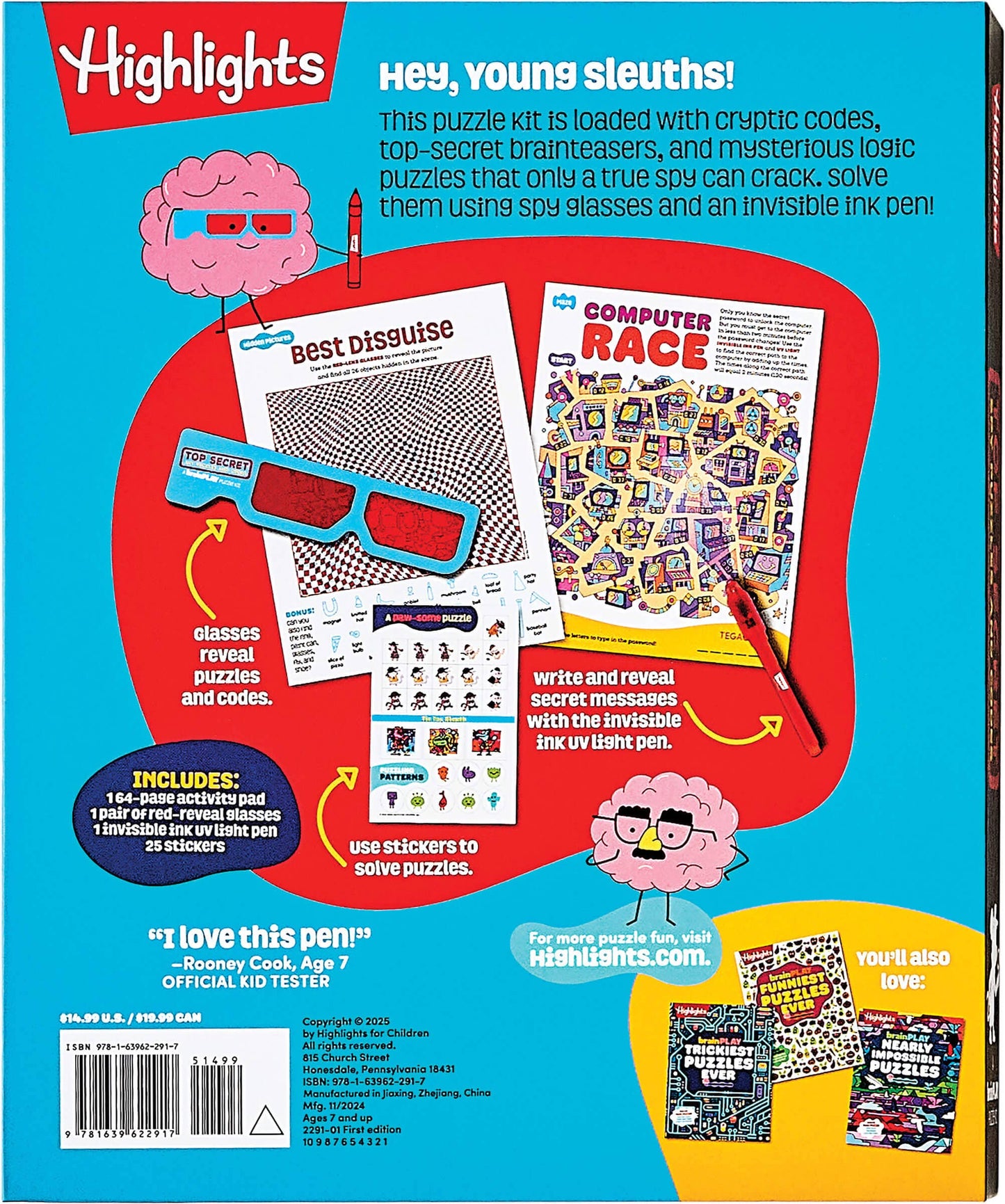 BrainPLAY Top Secret Spy Puzzles and Codes