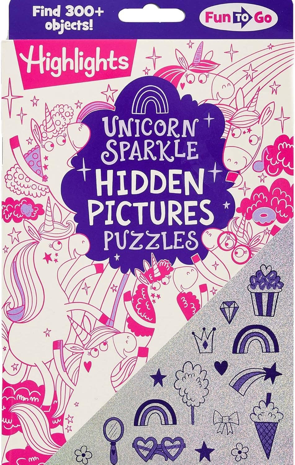 Unicorn Sparkle Hidden Pictures Puzzles