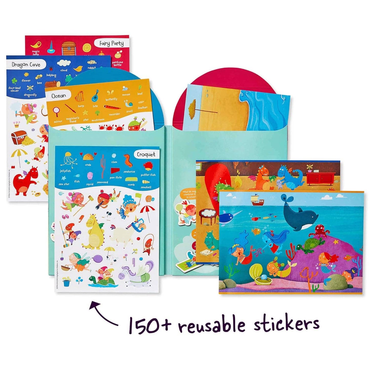 Stick with Magical Creatures Reusable Sticker Playscenes